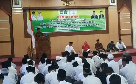 Kemenag Sumbawa Bina 330 Relawan Moderasi Beragama