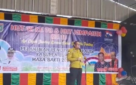 Ikuti HUT dan Pelantikan Pengurus, Bupati  Sebut HIMPAUDI Memiliki Peran Besar Mencegah Stunting