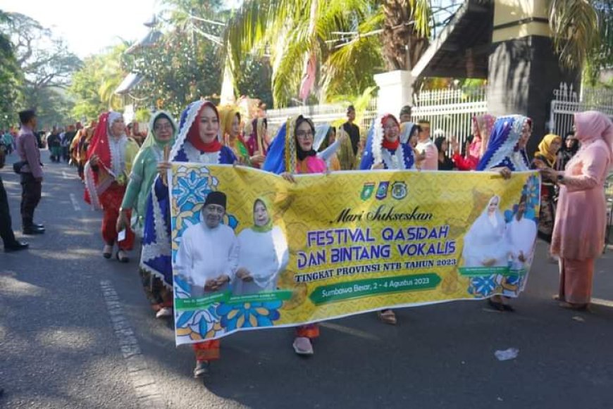Lepas Parade Defile Kafilah Lasqi Tingkat Provinsi NTB, Wakil Bupati : Selamat Datang dan Menikmati  Sumbawa