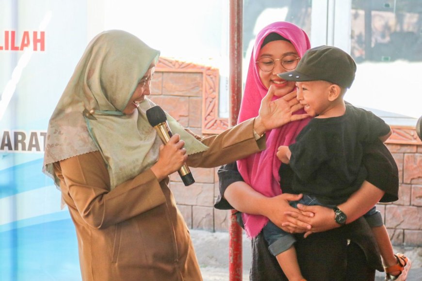 Wagub NTB,Ummi Rohmi Tinjau dan Evaluasi Bakti Stunting di Desa Taman Ayu