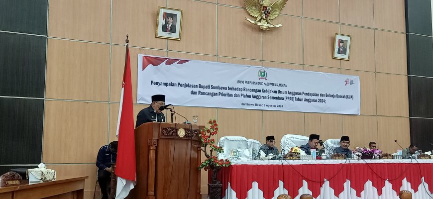 Bupati Sumbawa Jelaskan Rancangan KUA-PPAS APBD TA 2024