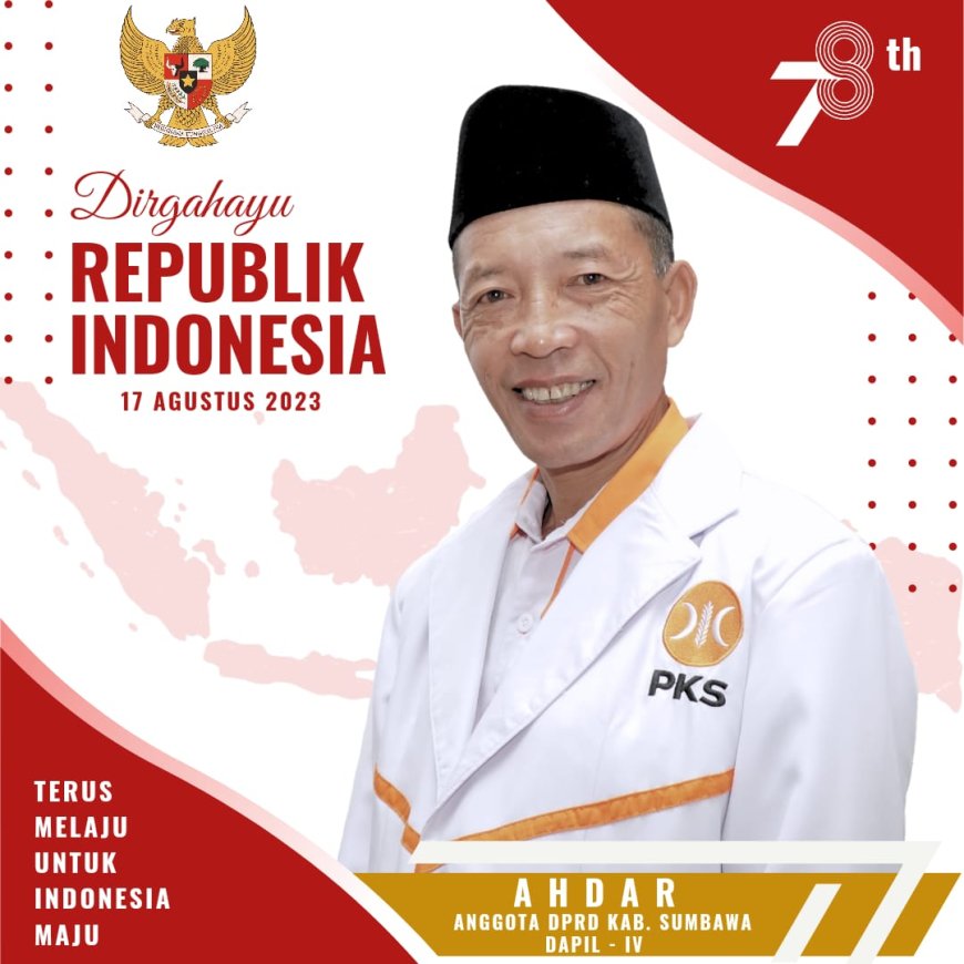 Ahdar Mengucapkan Dirgahayu Republik Indonesa