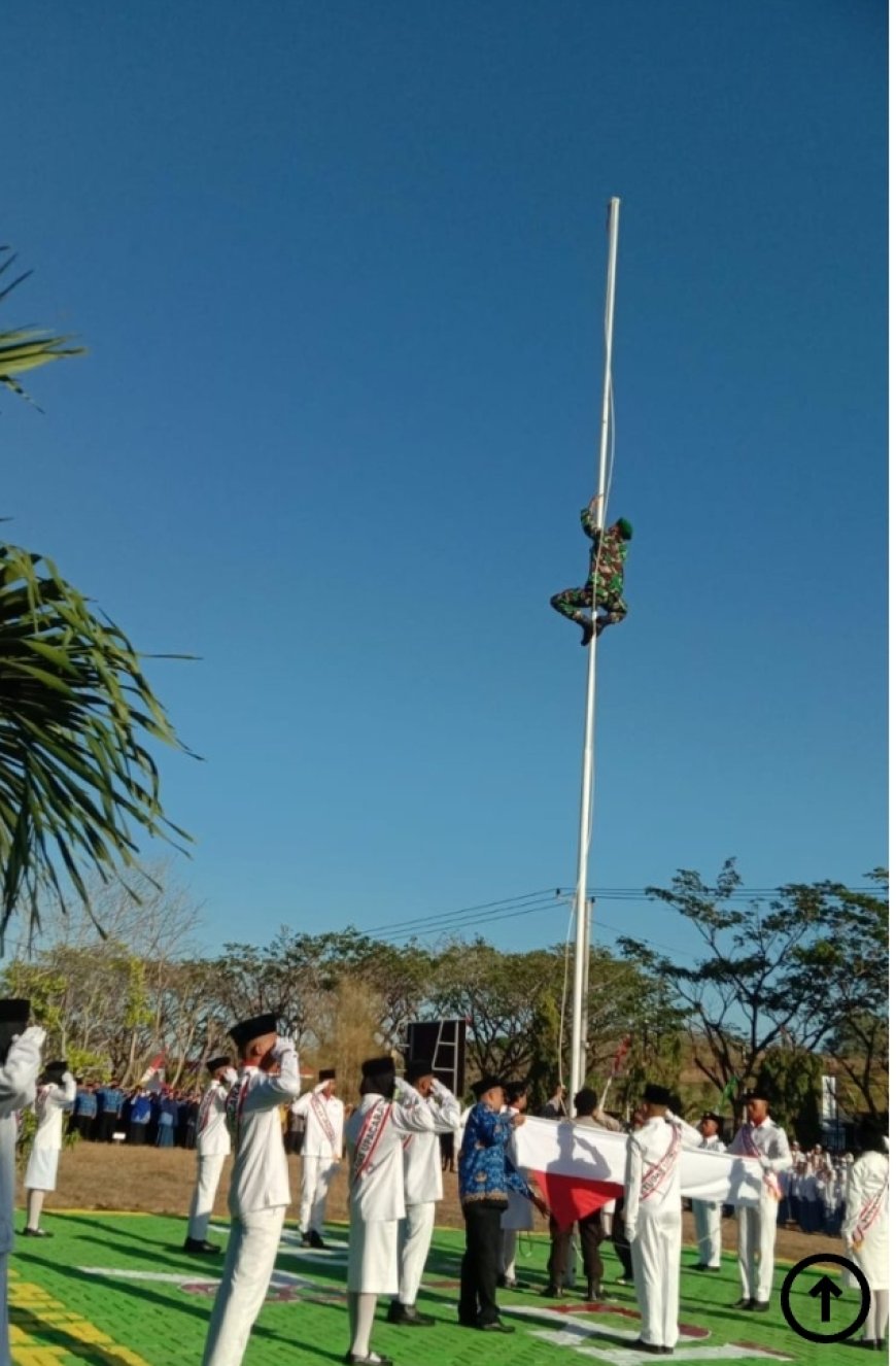 Danrem 162/WB, Apresiasi Serda Asturiyanto Pada Insiden Upacara Bendera Dalam Rangka HUT Ke 78 Kemerdekaan RI
