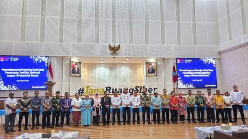 Pemda Sumbawa Kerjasama  dengan BSSN  Terapkan Sertifikat Elektronik Dalam Penyelenggaraan Pemerintahan