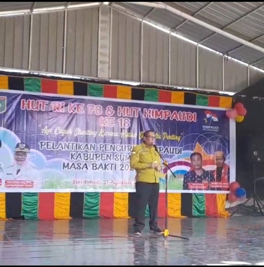 Ikuti HUT dan Pelantikan Pengurus, Bupati  Sebut HIMPAUDI Memiliki Peran Besar Mencegah Stunting