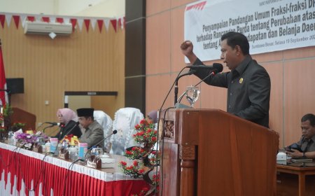 Fraksi PDI Perjuangan Minta Pemda Sumbawa Perhatikan Keberlanjutan Pembangunan Infrastruktur dan Optimalisasi Pendapatan   