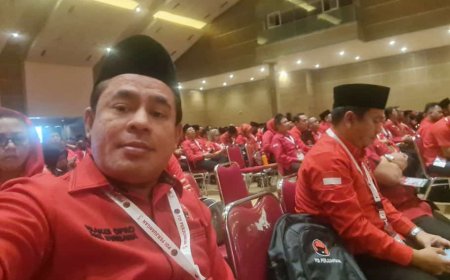 Hadiri Rakernas PDI Perjuangan Ketua Rafiq : Ketahanan Pangan SDM hingga Infrastuktur jadi Attensi