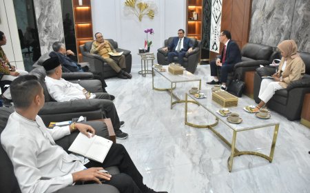 PJ Gubernur NTB Terima Audiensi Chairman The Zone Co, Ltd Mr. Kim Yong Ho