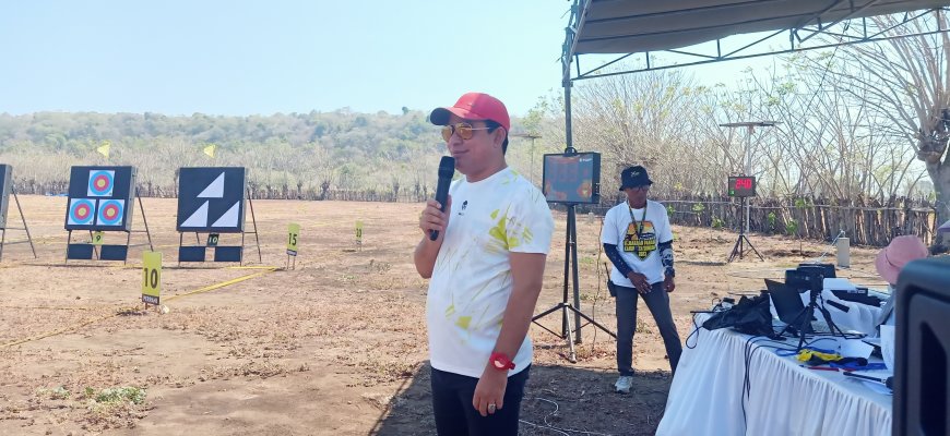 Buka Kejurkab Panahan 2023, Ketua KONI Sumbawa Bakar Semangat Atlit