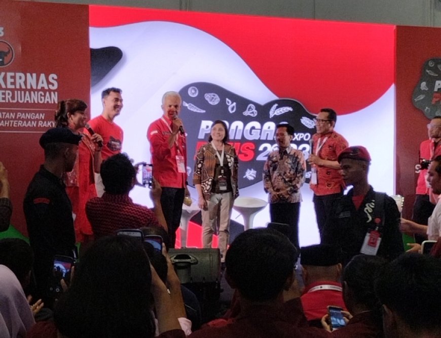 Kunjungi Pameran Pangan Plus Expo 2023 Ganjar Sebut Pentingnya Vitamin Penambah Darah  Bagi Perempuan