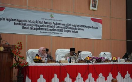 DPRD Kabupaten Sumbawa Setujui 4 Ranperda Inisiatif Komisi menjadi Inisiatif DPRD