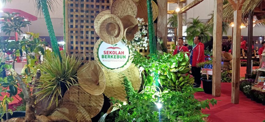 Sekolah Berkebun Kota Semarang Ikuti Pangan Plus Expo 2023