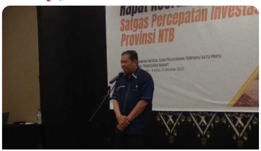 Plh Sekda NTB : Yakinkan Kepada Investor, Investasi di NTB Aman Nyaman dan Ramah