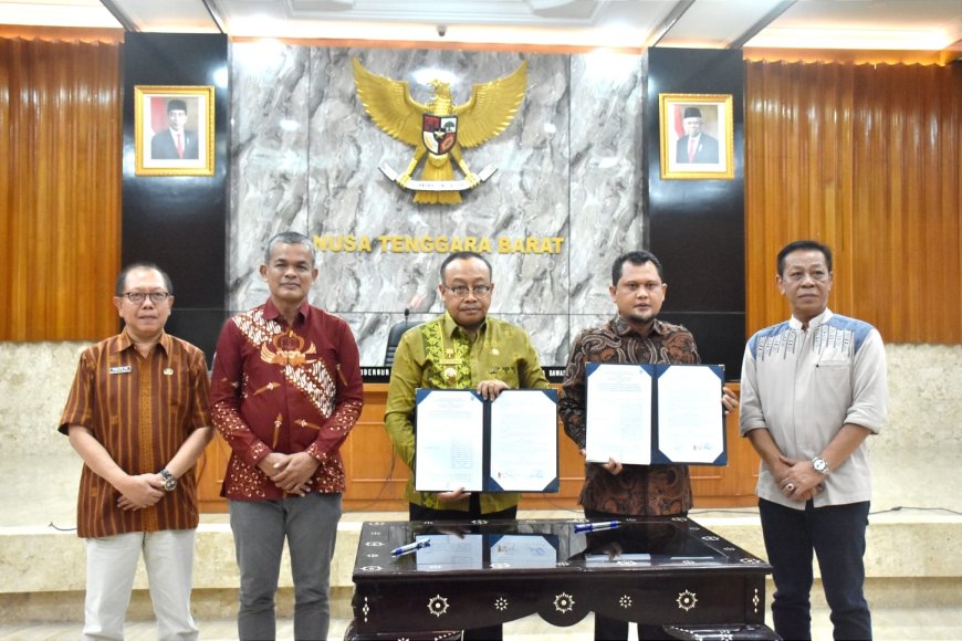 Capaian Progresif, Pemprov NTB Tandatangani NPHD Pilkada 2024 Bersama KPU dan Bawaslu