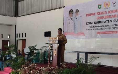 Bupati Sumbawa Buka Rakerkab KONI, Berpesan Olahraga Tak Cuma Mengejar Prestasi Tapi  Membentuk Karakter Disiplin dan Semangat Juang