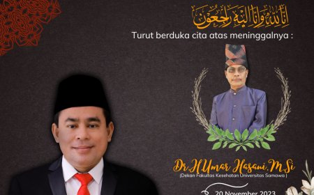 Ketua DPRD Sumbawa Mengucapkan Belasungkawa  Atas meninggalnya Dr H.Umar Hasani M.Si