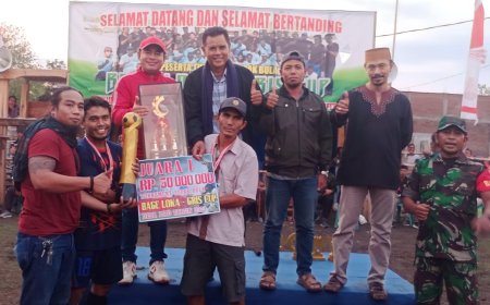 Ketua KONI Sumbawa Tutup Bage Loka - Gris Cup 2023, Support Pembenahan Fasilitas Olahraga