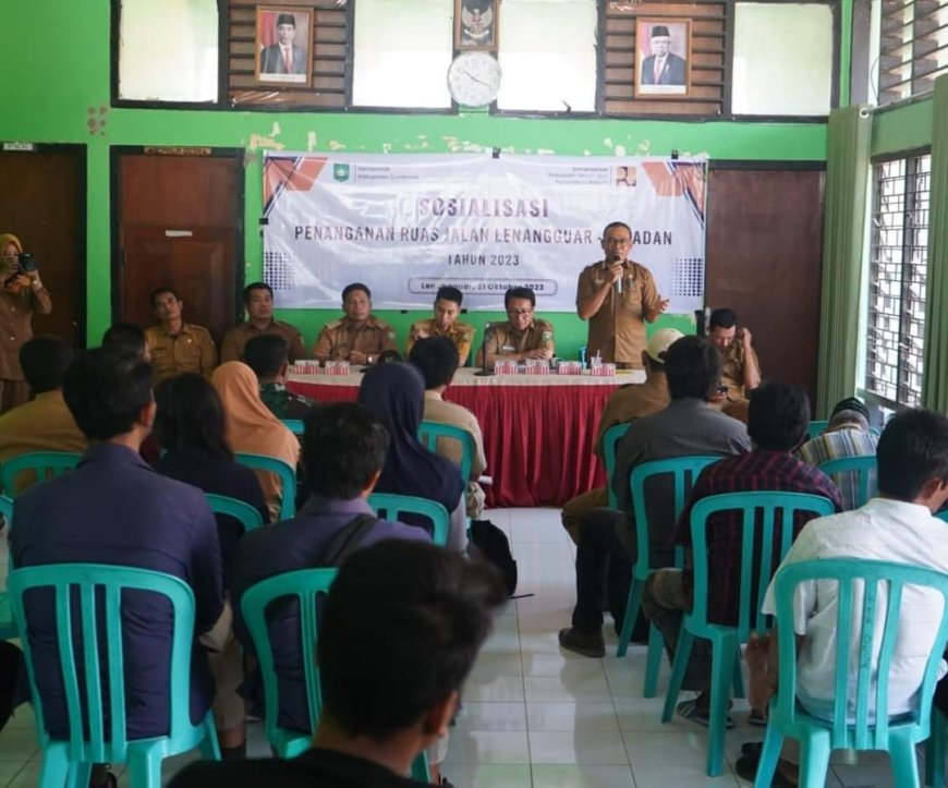Pemda Sumbawa Sosialisasikan Pembangunan Ruas Jalan Lenangguar - Teladan