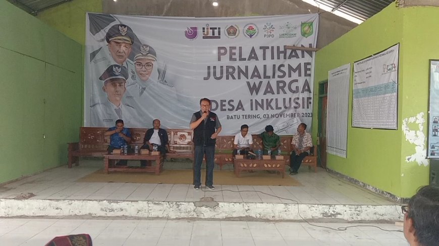 Desa Batu Tering Gelar  Pelatihan Jurnalisme Warga Desa Inklusif
