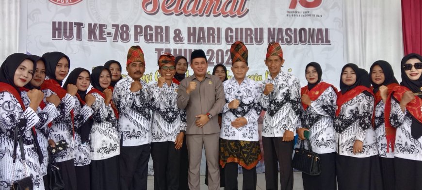 Ketua DPRD Hadiri Hari Guru Nasional dan  PGRI Ke-78 di Kecamatan Alas, Abdul Rafiq : Guru Pembuka Ilmu Pengetahuan