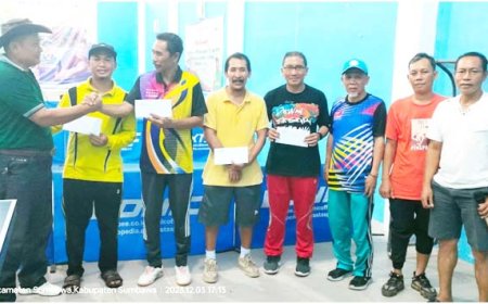 Ketua MUI Sumbawa Dea Guru Syukri Rahmat Juarai Devisi 3 Kompetisi  PTMSI, Alex Berjaya di Divisi 2