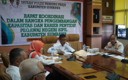 Asisten I Buka   Rakor Pengembangan Kapasitas dan Karier Penyidik Pegawai Negeri Sipil Kabupaten Sumbawa