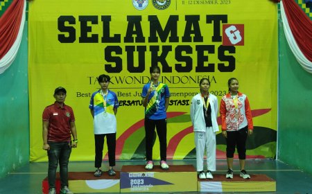 Membanggakan ! Atlet Taekwondo Sumbawa Toreh Prestasi di Kejurnas Taekwondo Junior Best Of The Best Tahun 2023