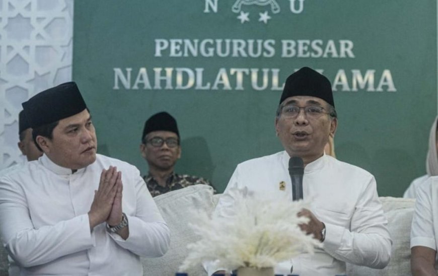 Gus Yahya Tunjuk Erick Thohir Jadi Ketua Lakpesdam PBNU