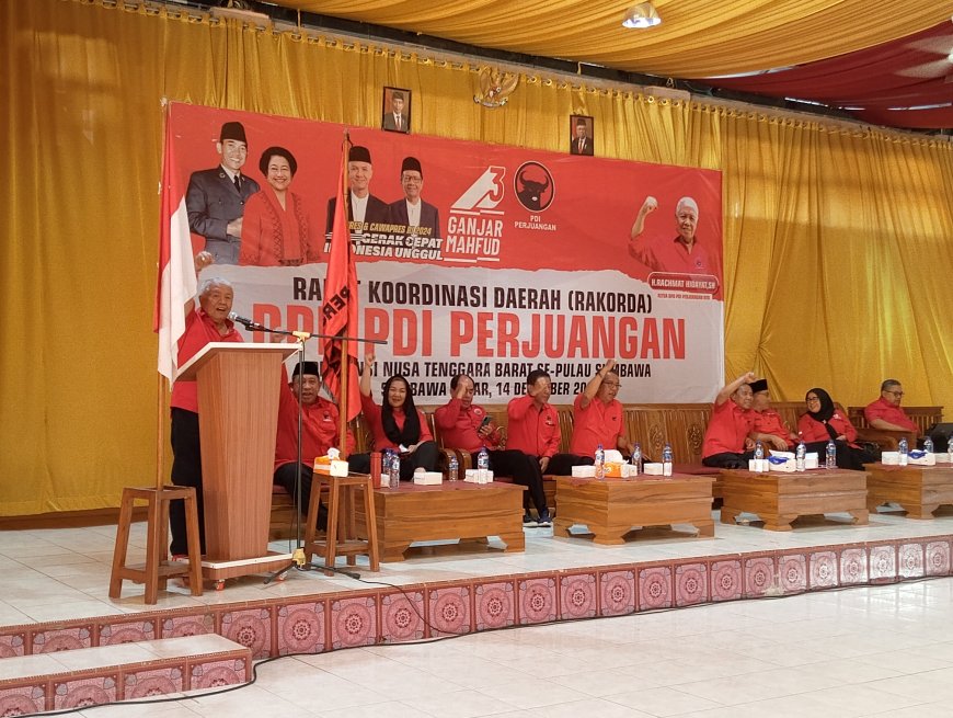 DPD PDI Perjuangan NTB Gelar Rakorda Konsolidasi Menangkan Pemilu 2024