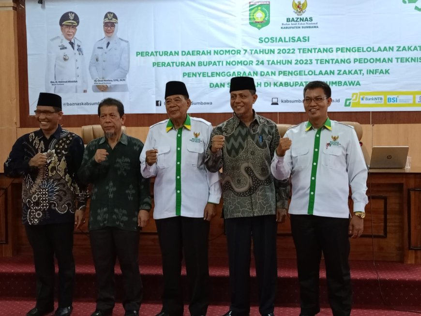 Sekda Sumbawa H.Bas Buka Sosialisasi Perda dan Perbup Tentang  Pengelolaan Zakat, Infak dan Sedekah