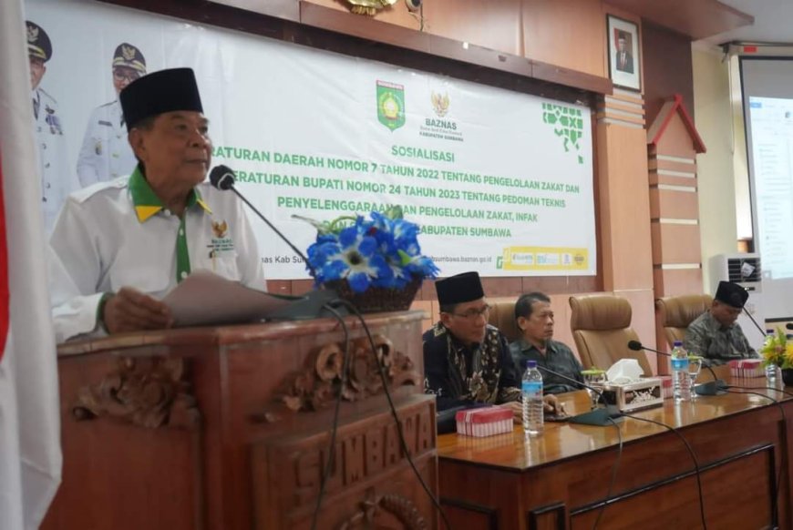 Sekda Sumbawa H.Bas Buka Sosialisasi Perda dan Perbup Tentang  Pengelolaan Zakat, Infak dan Sedekah