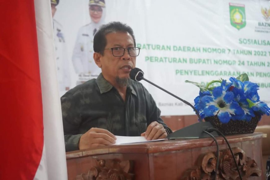 Sekda Sumbawa H.Bas Buka Sosialisasi Perda dan Perbup Tentang  Pengelolaan Zakat, Infak dan Sedekah