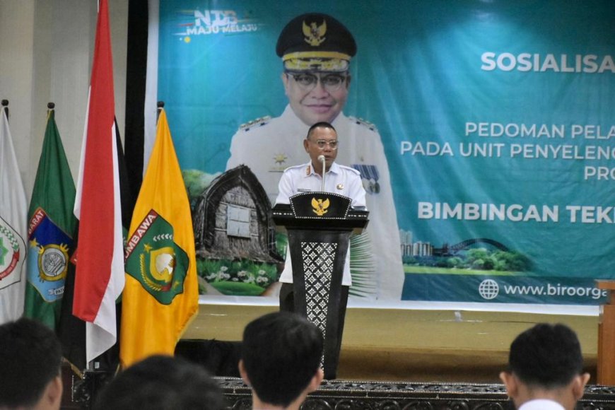 PJ Sekda NTB buka Sosialisasi Survei Kepuasan Masyarakat Online Terintegrasi, Diharapkan Tahun 2024 IKM Capai Target