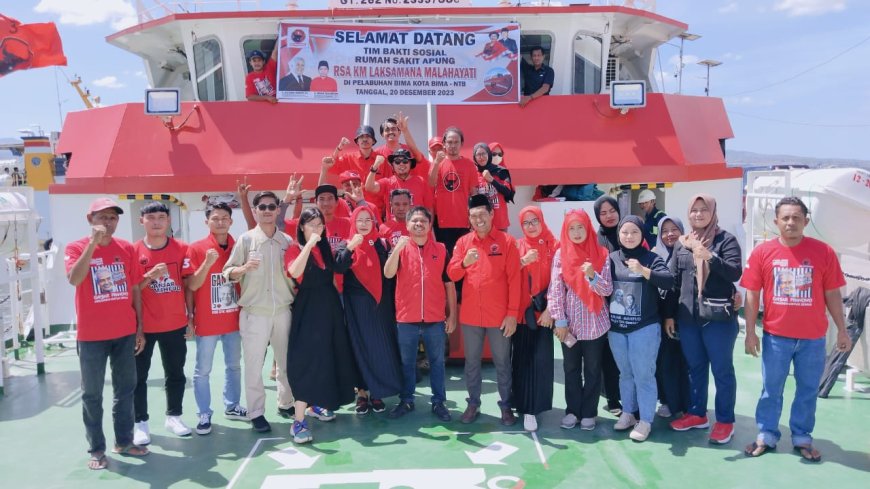 Lakukan Pelayanan dan Pengobatan Gratis Untuk Warga Mbojo,Tim Medis RS Apung Malahayati Target Tangani 500 pasien per hari.