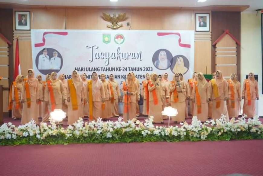 Meriah!, Puncak HUT Dharma Wanita Persatuan Ke- 24 Tahun 2023 Perkuat Peran Strategis Wanita Dalam Pembangunan