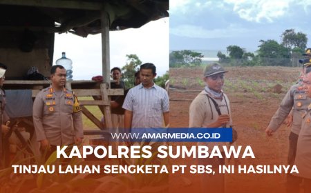 Kapolres Sumbawa Tinjau Lahan Sengketa PT SBS, Ini Hasilnya