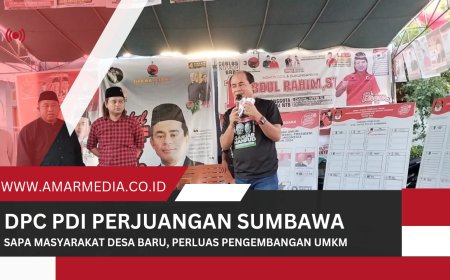 DPC PDI Perjuangan Sumbawa Sapa Masyarakat Desa Baru, Perluas Pengembangan UMKM