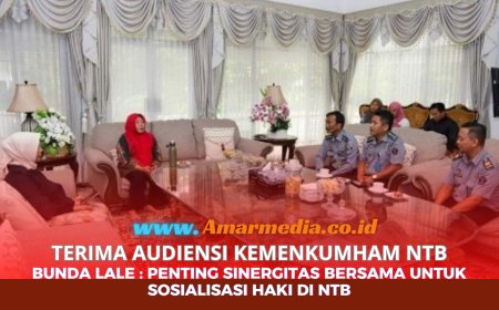 Terima Audiensi Kemenkumham NTB, Bunda Lale : Penting Sinergitas Bersama Untuk Sosialisasi HAKI di NTB