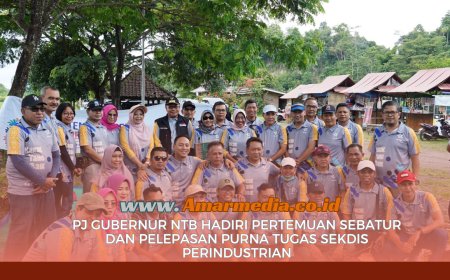 Pj Gubernur NTB Hadiri Pertemuan Sebatur dan Pelepasan Purna Tugas Sekdis Perindustrian
