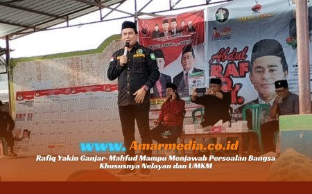 Rafiq Yakin Ganjar-Mahfud Mampu Menjawab Persoalan Bangsa Khususnya Nelayan dan UMKM