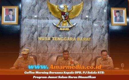 Coffee Morning Bersama Kepala OPD, PJ Sekda NTB: Program Jumat Salam Harus Dimasifkan