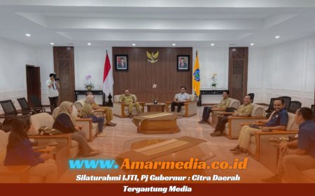 Silaturahmi IJTI, Pj Gubernur : Citra Daerah Tergantung Media