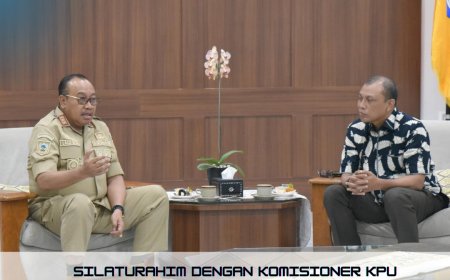 Silaturahim Dengan Komisioner KPU NTB, Pj Gubernur NTB Harapkan Pemilu Berjalan Lancar dan Damai