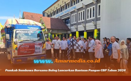 Pemkab Sumbawa Bersama Bulog Luncurkan Bantuan Pangan CBP Tahun 2024