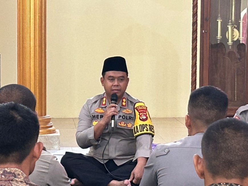 Tingkatkan Keimanan Dan Taqwa, Kapolres Bersama Personel Laksanakan Binrohtal