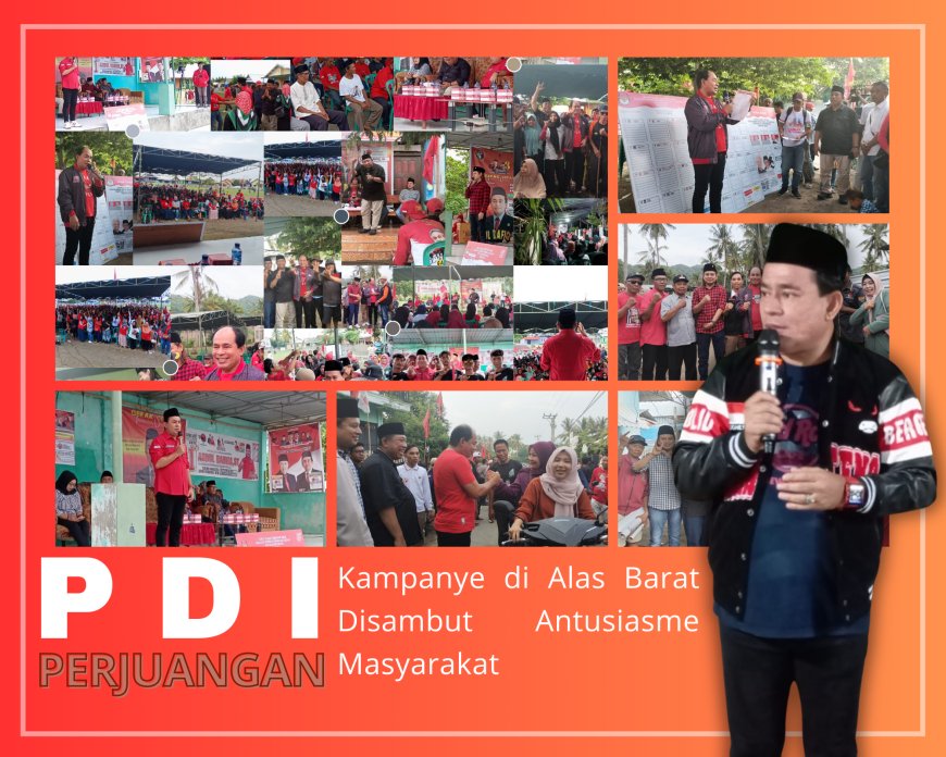 PDI Perjuangan Kampanye di Alas Barat  Disambut Antusiasme Masyarakat