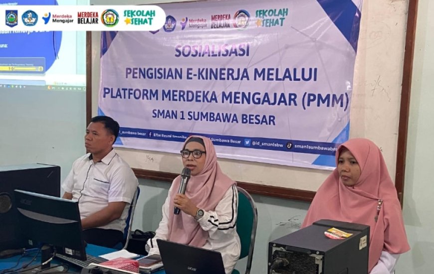 SMAN 1 Sumbawa Besar Gelar Sosialisasi Pengisian e-Kinerja pada Platform Merdeka Mengajar
