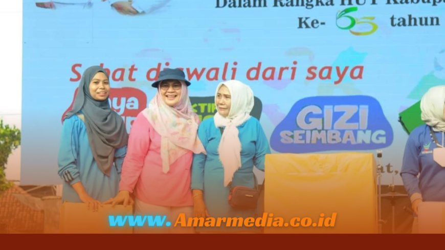 Meriah! Senam Gemilang diikuti Ribuan Pelajar Se Kabupaten Sumbawa  Wabup Hj Novy Berpesan Jaga Kesehatan