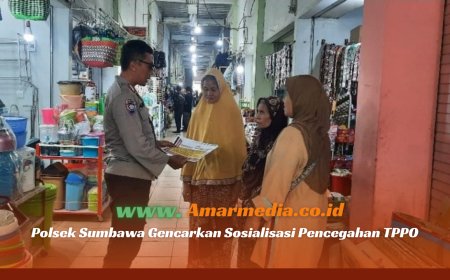 Polsek Sumbawa Gencarkan Sosialisasi Pencegahan TPPO