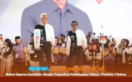 Debat Capres Terakhir: Ganjar Tegaskan Pentingnya 1 Desa, 1 Faskes, 1 Nakes
